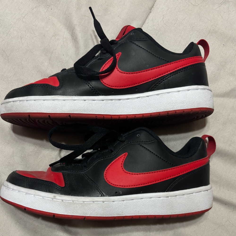 Kids Black and Red Nikes